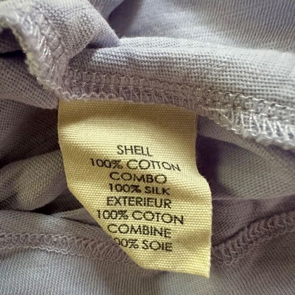 Vintage Elizabeth and James lavender long sleeved T-shir with chiffon overlay XS - Picture 10 of 10